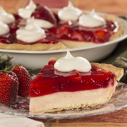Strawberry Eggnog Pie