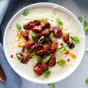Cauliflower and Chorizo Soup