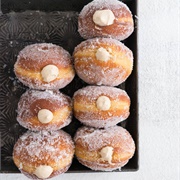 Gingerbread Brioche Doughnuts With Spiced Brown Sugar Diplomat Cream