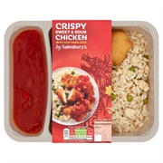 Crispy Sweet and Sour Chicken With Egg Fried Rice