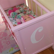 Doll Crib Pink