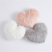 Fluffy Heart Pillows