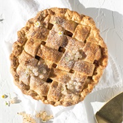Elderflower Peach Pie