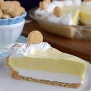 Eggnog Cheesecake Pie