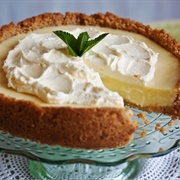 Key Lime and Elderflower Pie