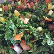 Vegan Kale and Tomato Salad