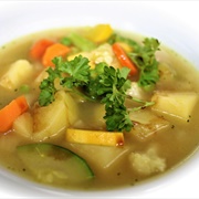 Vegetable Soup With Parsley