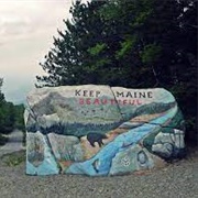See the Pockwockamus Rock in Baxter State Park
