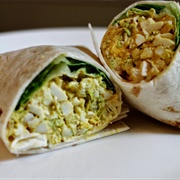 Egg and Brussels Sprouts Wrap