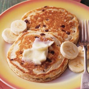 Banana Chocolate Chip Pancakes