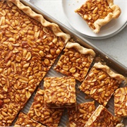 Salted Peanut Slab Pie