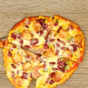 Bean and Sausage Pizza