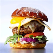 Alaskan King Crab Cheeseburger