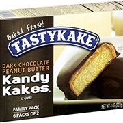 Tastykake Dark Chocolate Peanut Butter Kandy Kakes