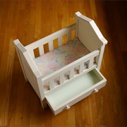 Doll Crib With Drawers