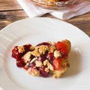 Cinnamon Bun Cherry Pie