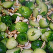 Brussels Sprouts With Roasted Peanuts