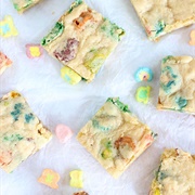 White Chocolate Lucky Charms Blondies
