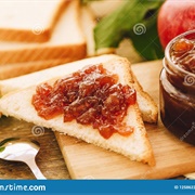 Apple Jam on Oat Toast