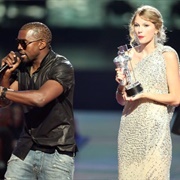 September 13, 2009: Kanye West Interrupts Taylor Swift's Award Acceptance Speech