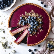 Blueberry Curd Cheesecake Tart