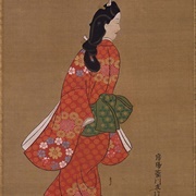 Beauty Looking Back (Hishikawa Moronobu)