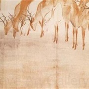 Poem Scroll With Deer (Tawaraya Sōtatsu &amp; Hon&#39;ami Kōetsu)