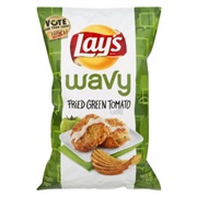 Lay&#39;s Wavy Fried Green Tomato Chips