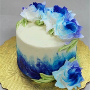 Blue Flower Cake