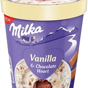 Milka Vanilla &amp; Chocolate Heart