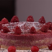 Vegan Raspberry Cake With Coconut