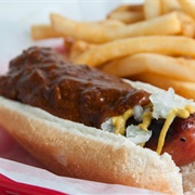 District of Columbia: Washington DC - Half-Smoke From Ben's Chili Bowl