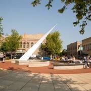The Sun Dial at Downtown Oshkosh