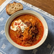 Sauerkraut Soup (Korhelyleves)