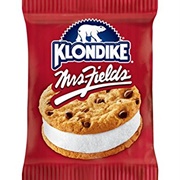 Klondike Mrs. Fields Chocolate Chip Cookie Ice Cream Sandwich