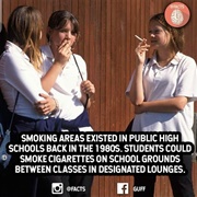 Smoke in the School's Designated Smoking Area