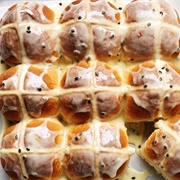 Vanilla Hot Cross Bun