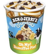 Ben & Jerry's Sundae Oh My! Banoffee Pie!