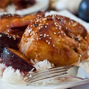 Chicken With Sweet and Sour Plum Sauce