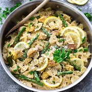 Lemon Asparagus Chicken Pasta