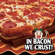 Little Caesars Bacon-Wrapped Crust Deep Dish Pizza