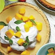 Mango Lemon Buttermilk Icebox Pie