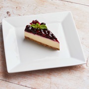 Blackcurrant and Prosecco Cheesecake