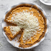 Pumpkin White Chocolate Mousse Pie