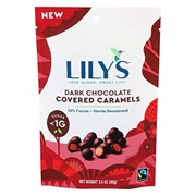Lily&#39;s Dark Chocolate Covered Caramels 55% Cocoa