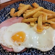 Ham Egg and Chips