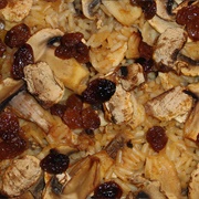 Champignon Pilaw With Raisins