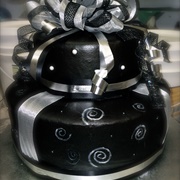 Black and Silver Cake