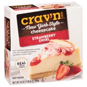 Crav'n Flavor Strawberry Swirl New York Style Cheesecake