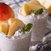 Apple Pie and Almond Butter Chia Seed Pudding